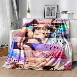 KPOP TWICE Combination printed blanket Flange warm blanket picnic blanket cubre cama throw blanket bed linings Birthday Gift