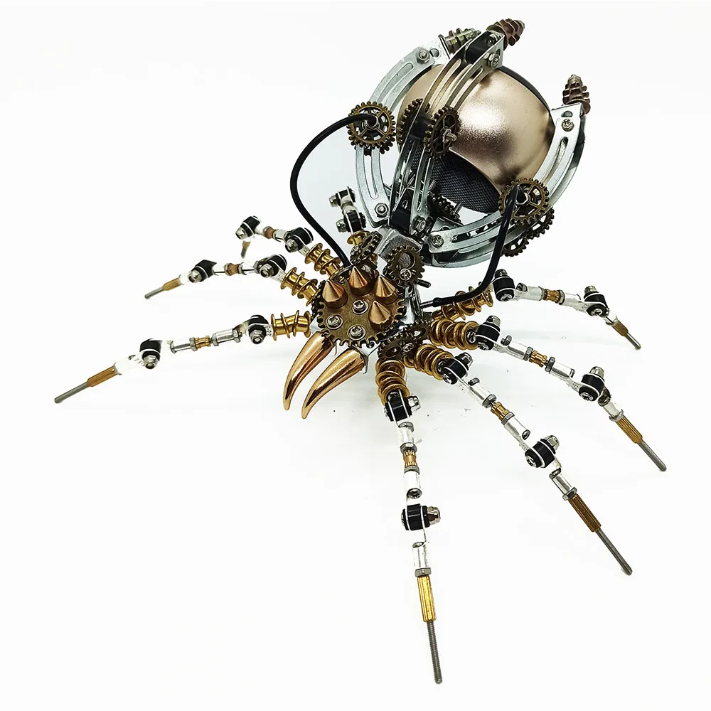 

Mechanical Metal Spider Model Aluminum Alloy Speaker Desk Lamp Multi-style Mechanical Toy Creative Holiday DIY Gift