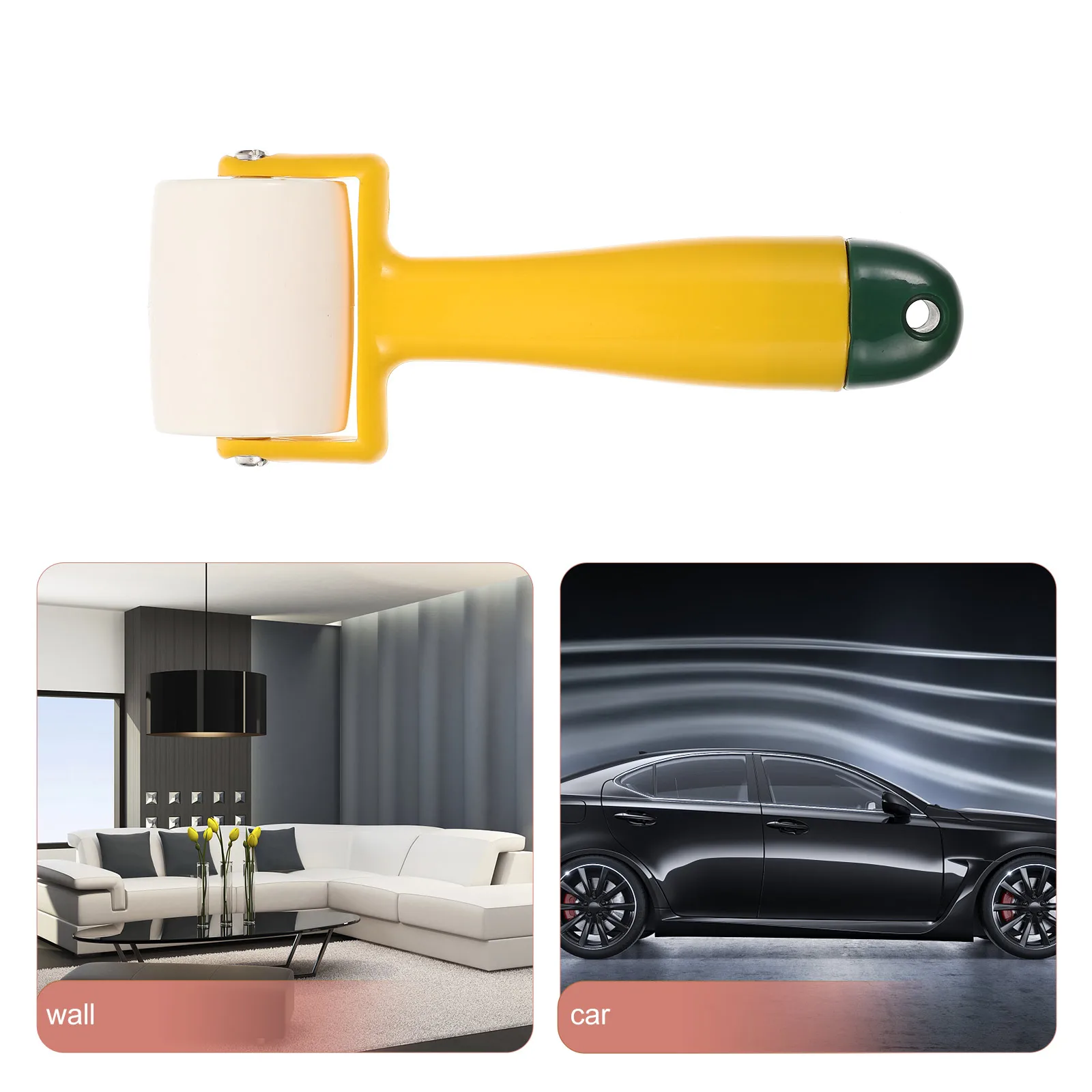 

Plastic Wallpaper Smoothing Tool Pressing Wheel Kit for Home Car Decoration Seam Rolling Prevent Rise