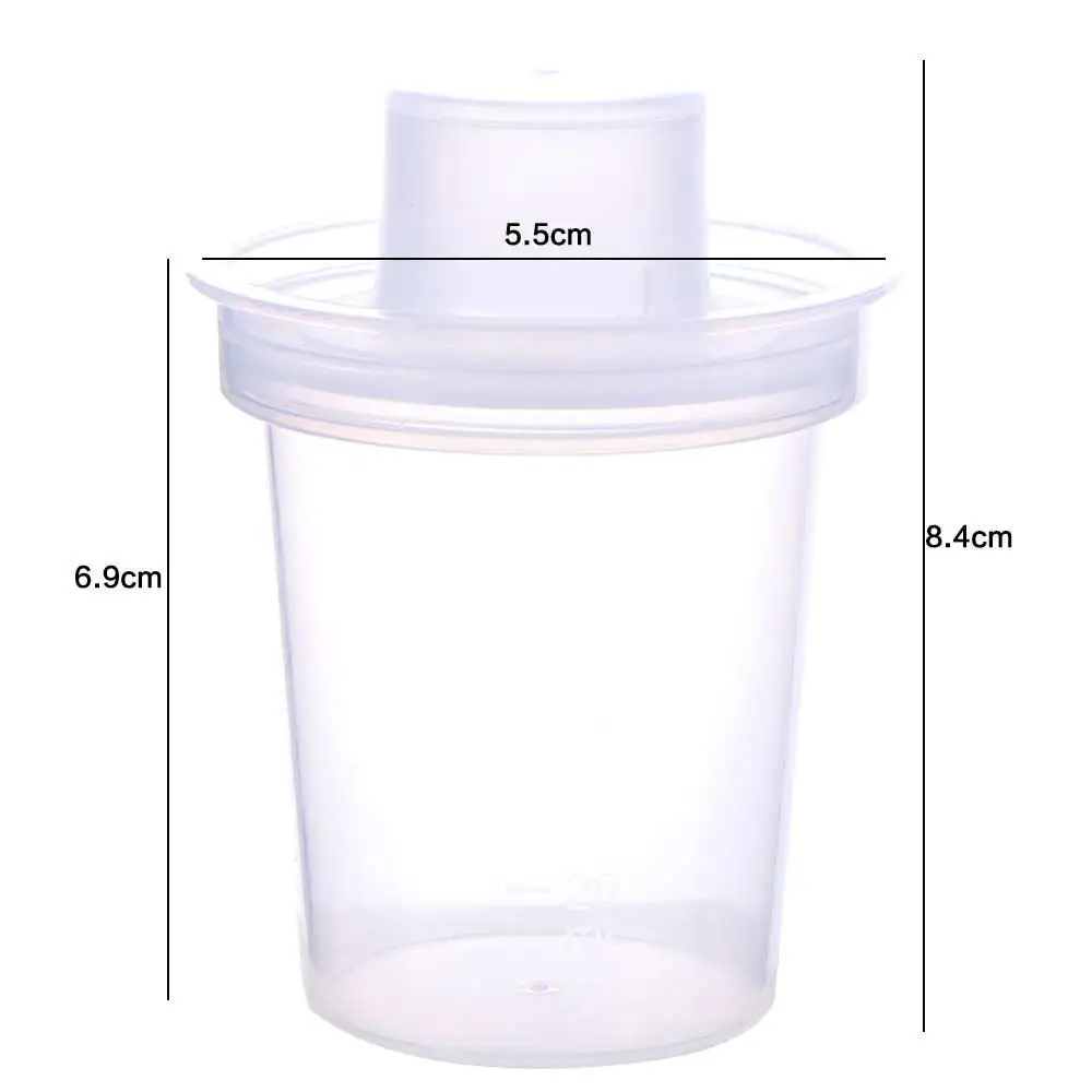 

6PCS Transparent Portable Formula Storage Bottle Leakproof Plastic Milk Powder Container 80ML Reusable Baby Formula Box Newborn