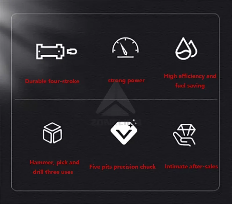 Electric Hammer Rock Drill Oil Hammer Drilling Machine Breaking Stone Crushed Electric Pick Tool Impact Drill view 4