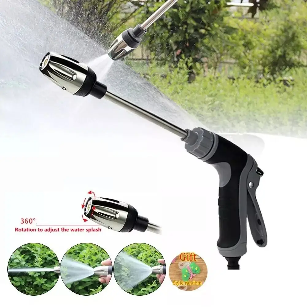 

Home Portable Turbo Washer Metal Lengthen High-Pressure Cleaner Tool Power Black Car Wash Tool for Garden Hose