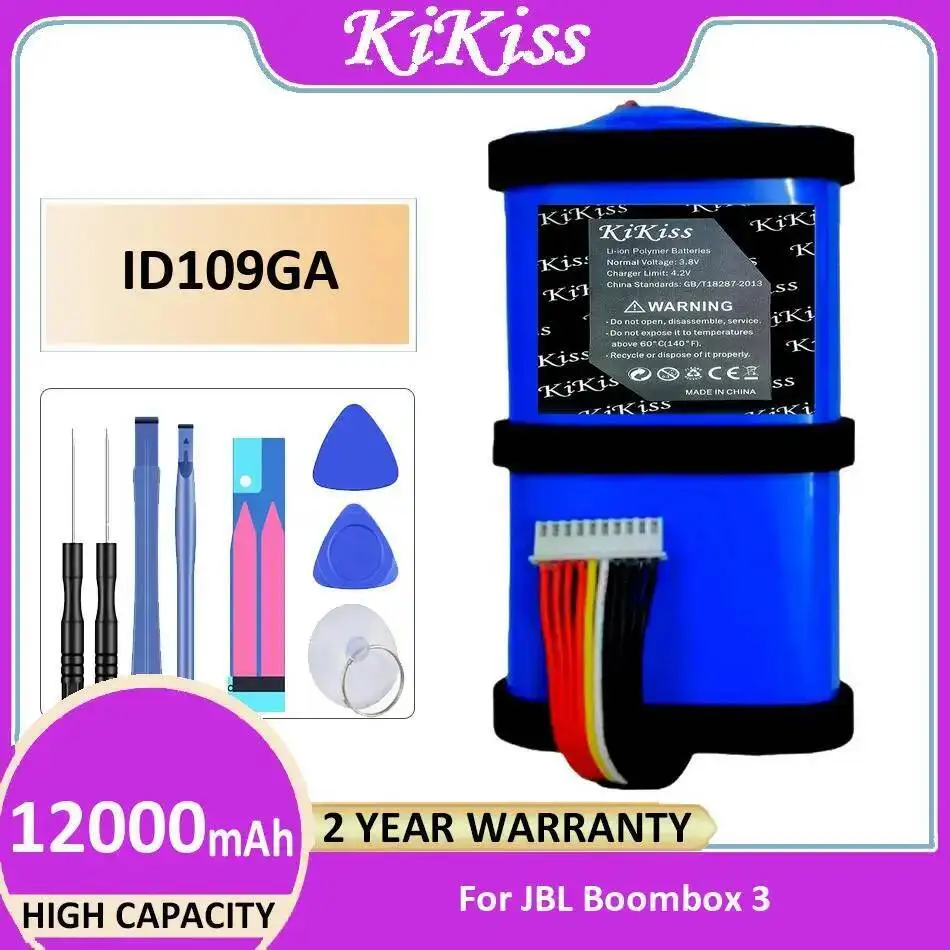 

Speaker Battery 12000Mah Reliable Power ID109GA For Jbl Boombox 3 Durable