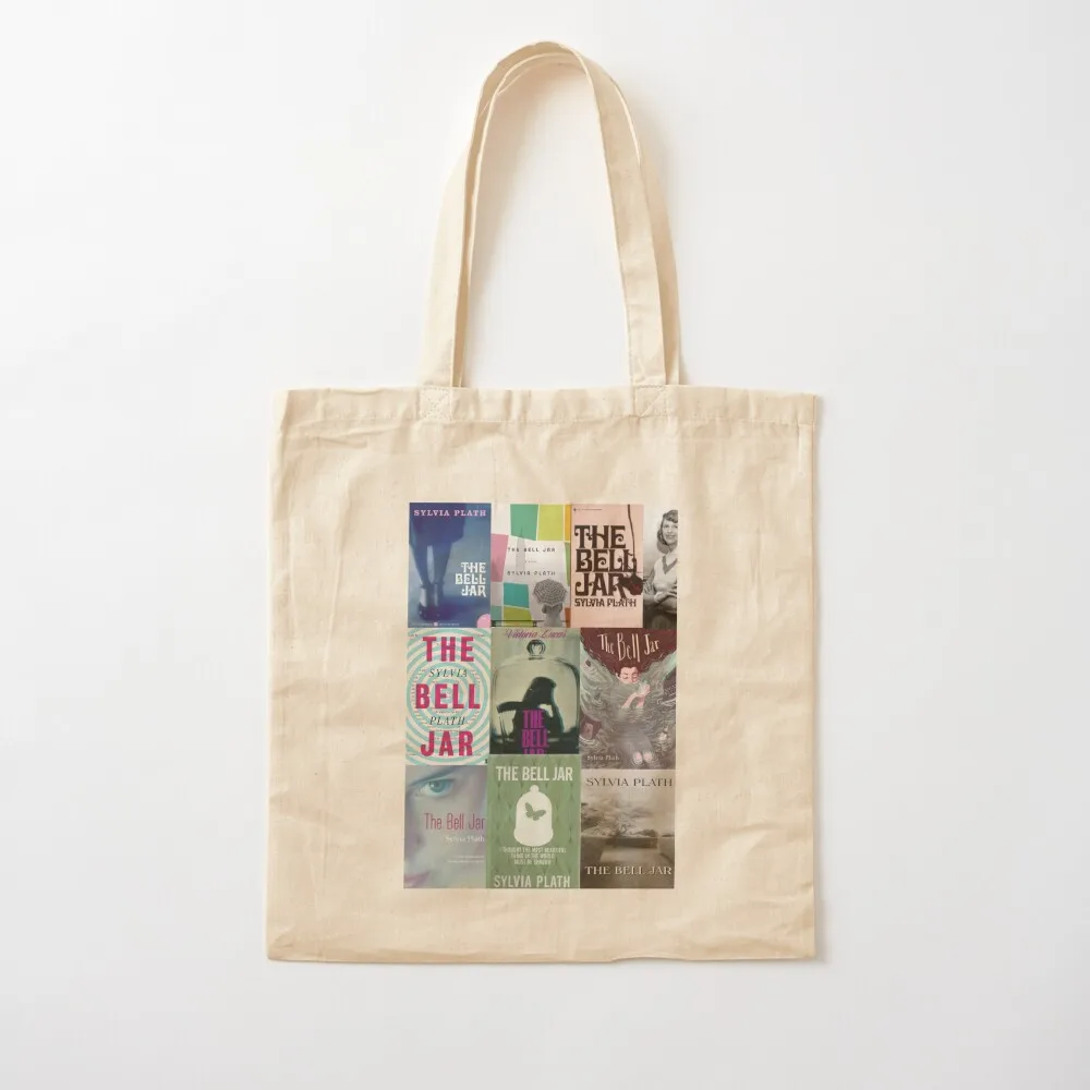 

sylvia plath the bell jar design Tote Bag cute tote bag Women's shopper Canvas Tote Bag