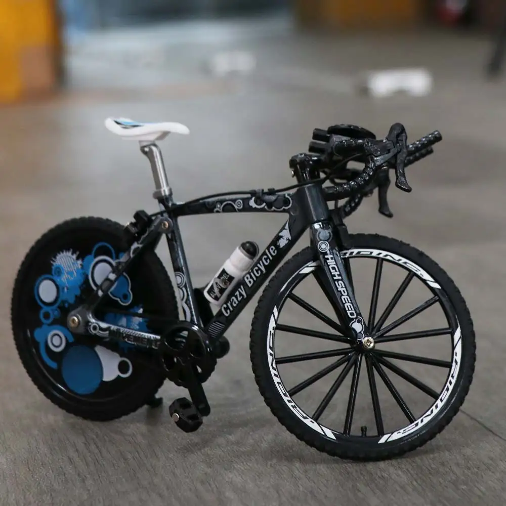 Children Adult 1:8 Scale Bicycle Model Road Mountain Home Decor Finger Mini Bike Diecast TT Racing Simulation Bike