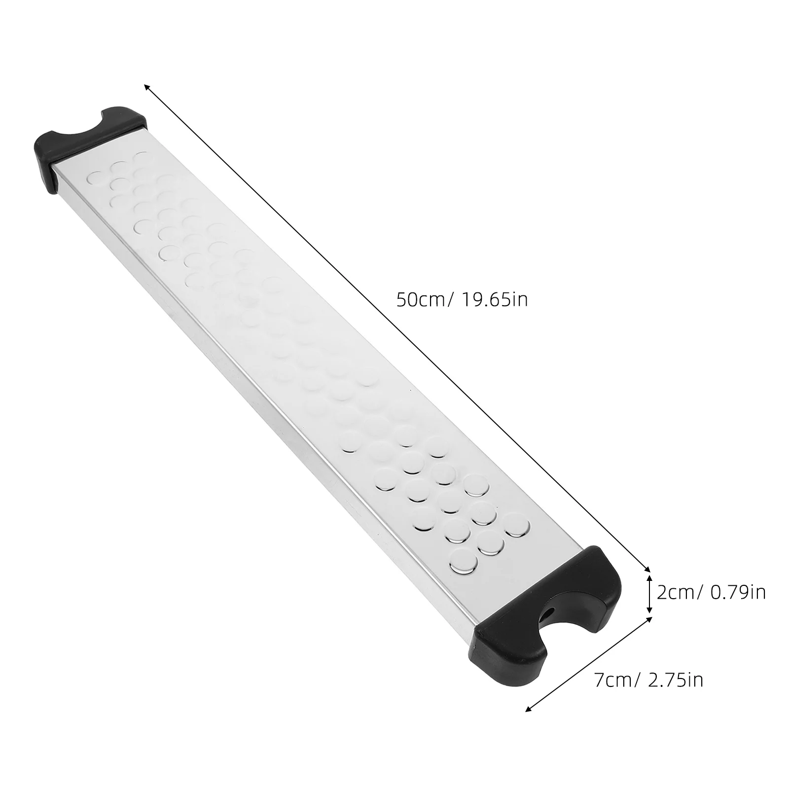 19.65 سلم حمام سباحة من الفولاذ المقاوم للصدأ عالي التحمل بدواسة مضادة للانزلاق لحمامات السباحة الداخلية فوق الأرض باللون الفضي