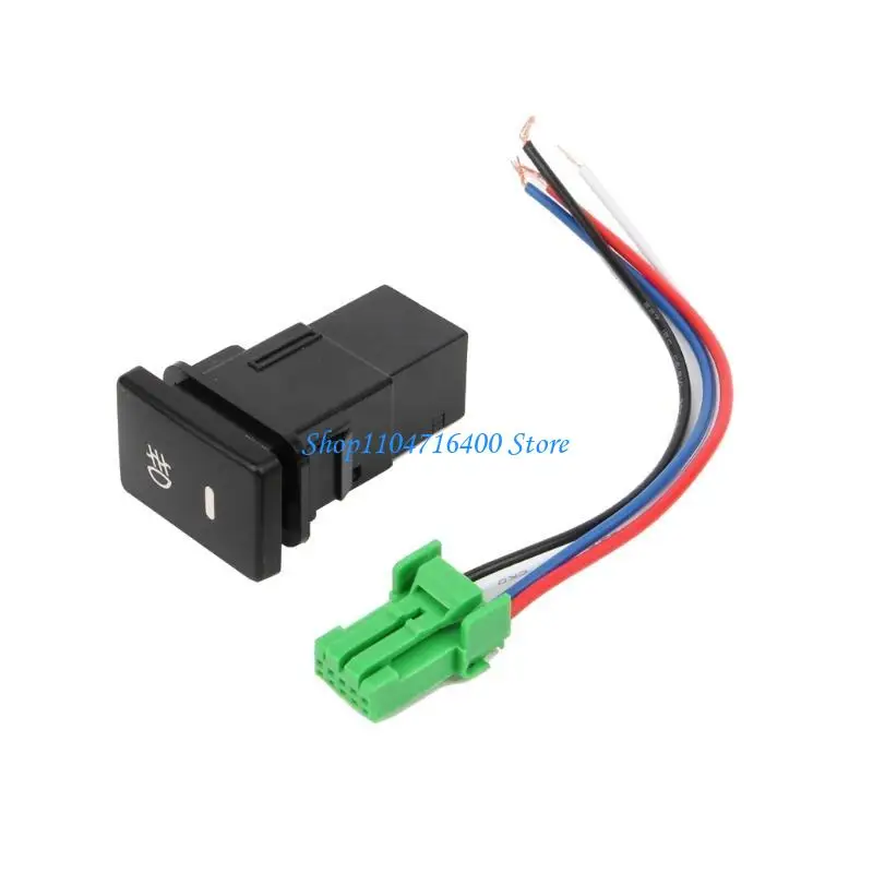 

y1gd Front Foglight Push Switch 4 Wire Button for Highlander Prado