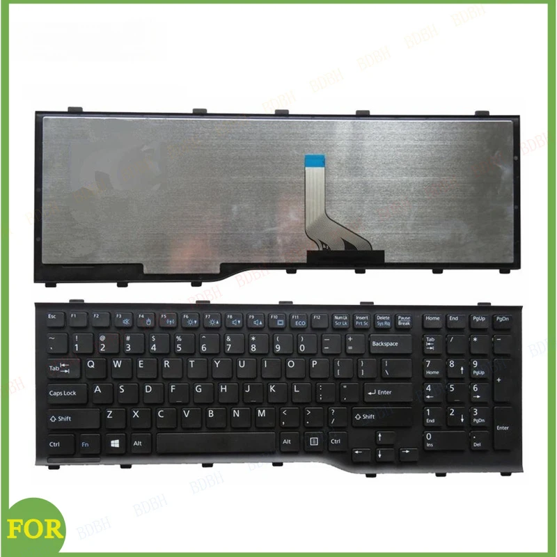 

GZEELE New US Laptop Keyboard For FUJITSU Lifebook AH532 A532 N532 NH532 PN:MP-11L63US-D85 Notebook Replacement english keyboard