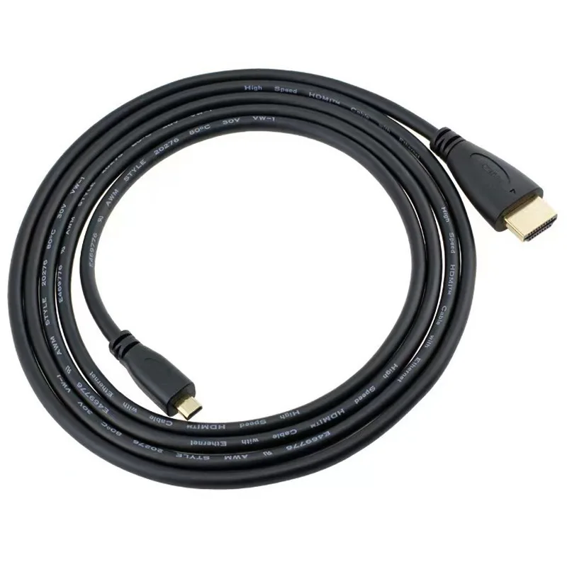 Con HDMI 4K 60Hz a Micro HDMI Cable compatible 1080P HDTV Cable de datos conectar cámara Tablet Cable para Raspberry Pi 5/Pi 4