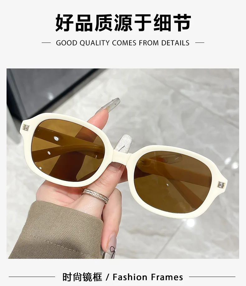 Neue Faltbare Kleine Ovale Sonnenbrille für Damen Markendesigner Mode-Sonnenbrille für Herren Fahrbrillen Sonnenbrille für Frauen ﻿ – Detail 3