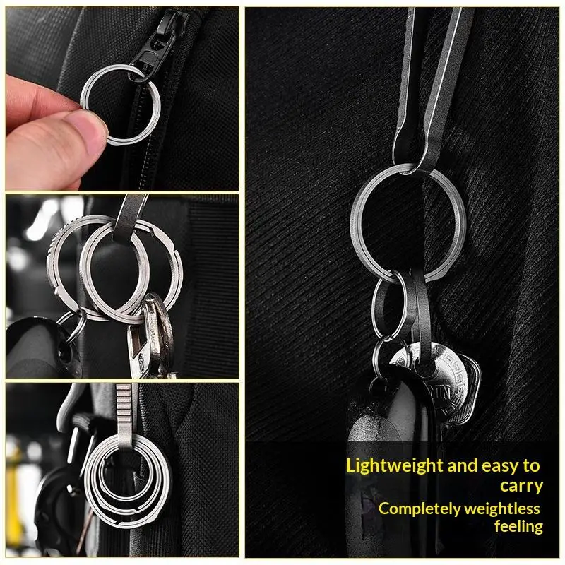 Titanium Alloy Earrings Scratch Resistant Rust Proof Lightweight Comfortable for Outdoor Camping Hiking