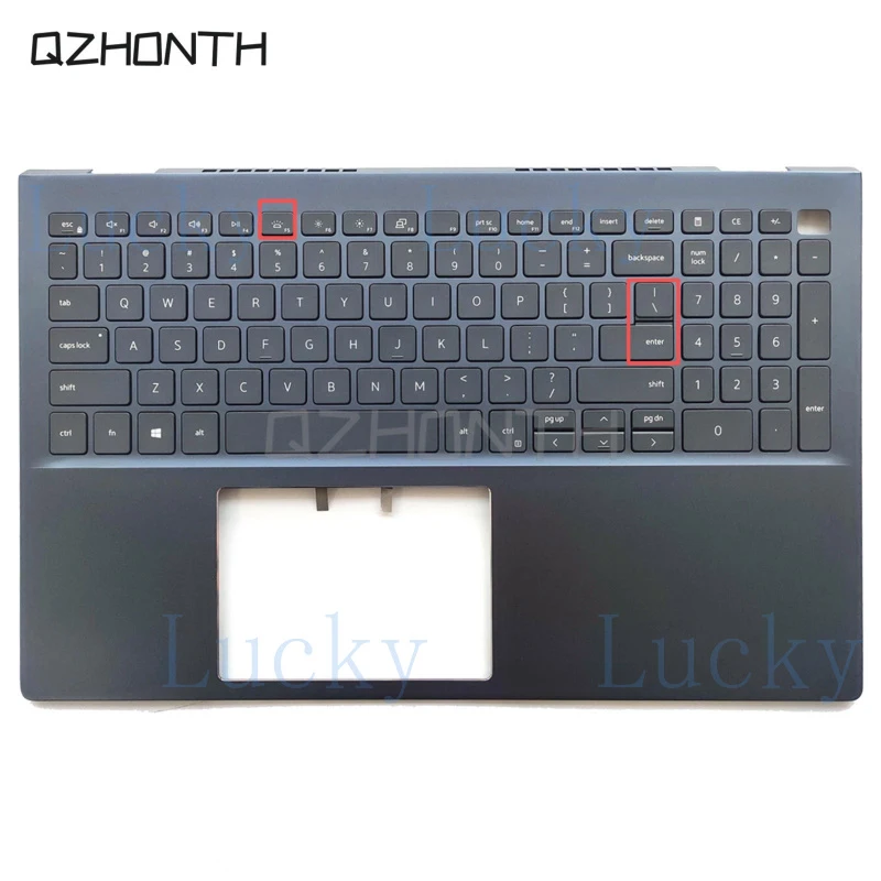 

f New For Dell Inspiron 15 5501 5502 5505 Palmrest with Backlit US Keyboard 0P93G9