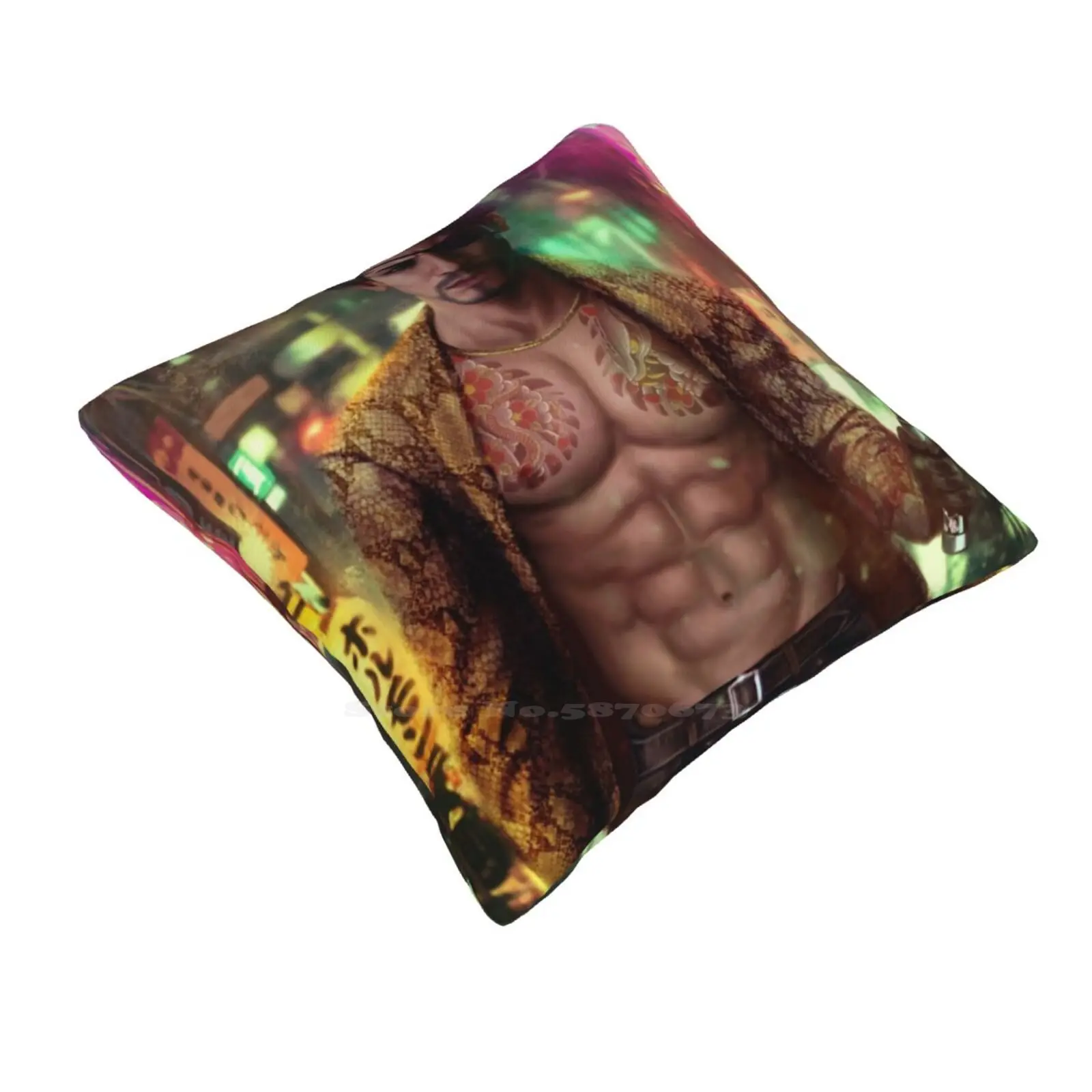 Majima Goro Soft Comfortable Pillowcase Majima Goro Yakuza Kamurocho