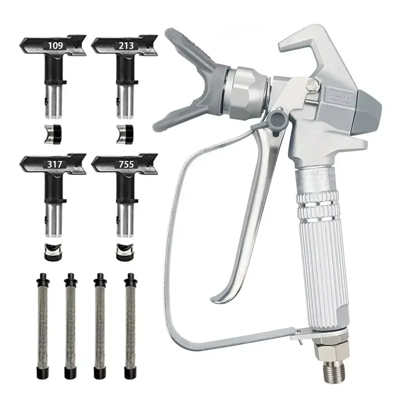 Airless Paint Spraying Gun Kit Includes Nozzle Guard Spray Tips and Airless Paint Spray Gun Filters