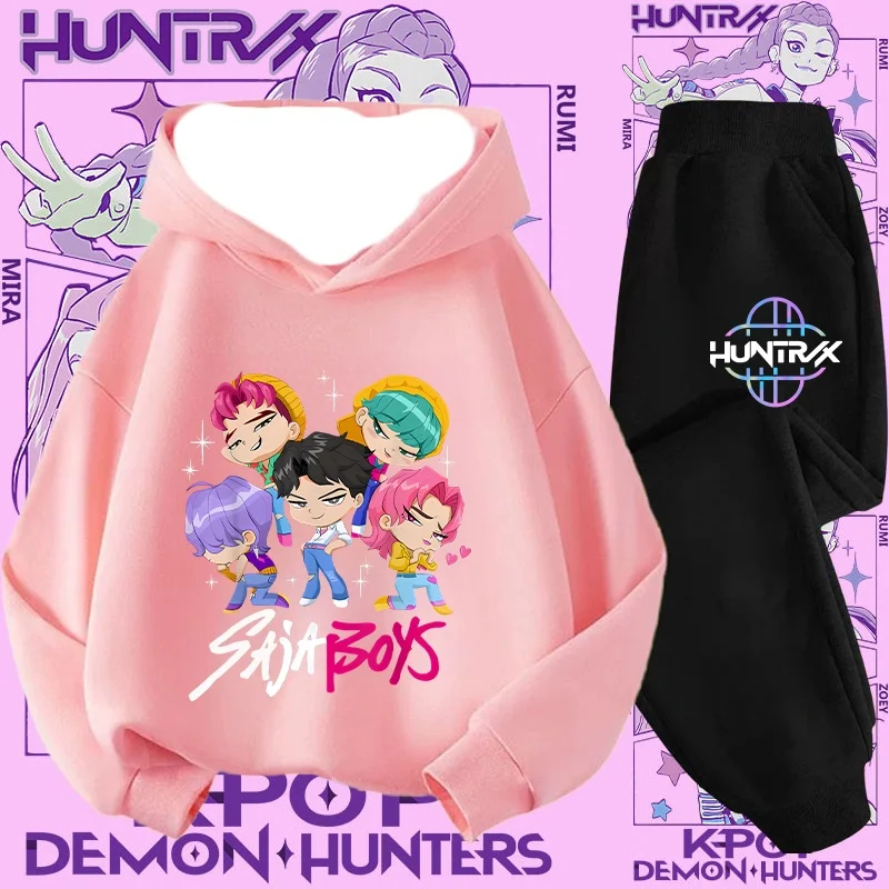 

Autumn/Winter Hoodie Set Y2K Witch Hunting Team Printed Lazy Style Sports Trend Women's Street 3D Dalian Hoodie Pants Adult