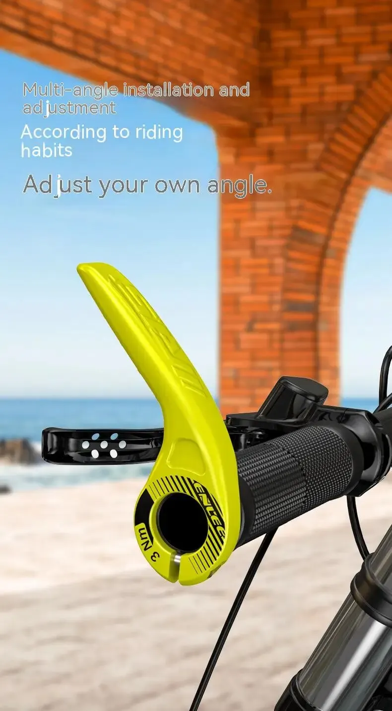 ENLEE 1 Paar verstellbare kleine Hilfs-Fahrradlenker-Schraubstock-Griffablage Kuhhorn MTB Radfahren Müdigkeit Relie Zubehör – Detail 3