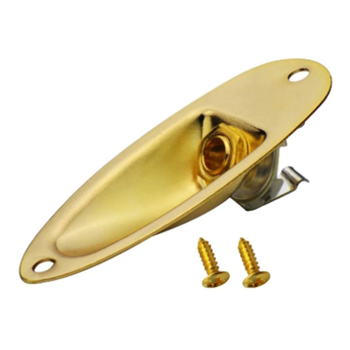 ギター入力および出力プレートジャック、ソケット出力、Stratocaster Strat st Mono用のロードパーツ、エレキギターの交換、1/4インチ