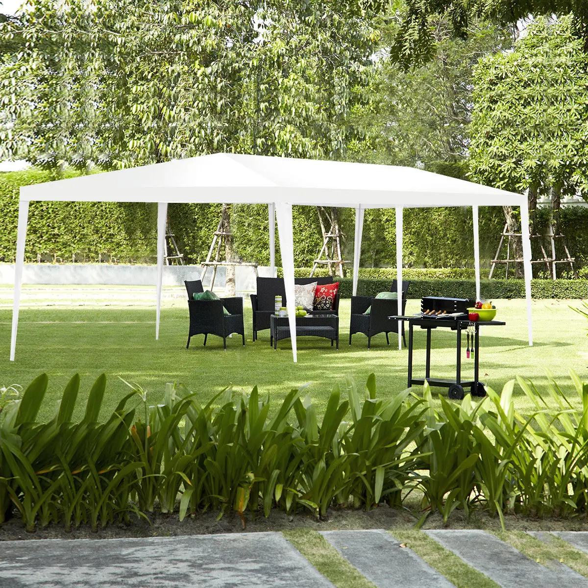 Costway 10\'x30\' Party Wedding Outdoor Patio Tent Canopy Heavy duty Gazebo Pavilion Event