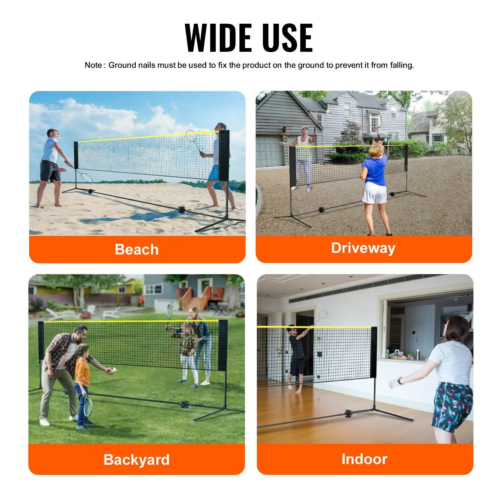 Сетка для бадминтона, регулиру – обзор и цена Kids Outdoor Volleyball Net