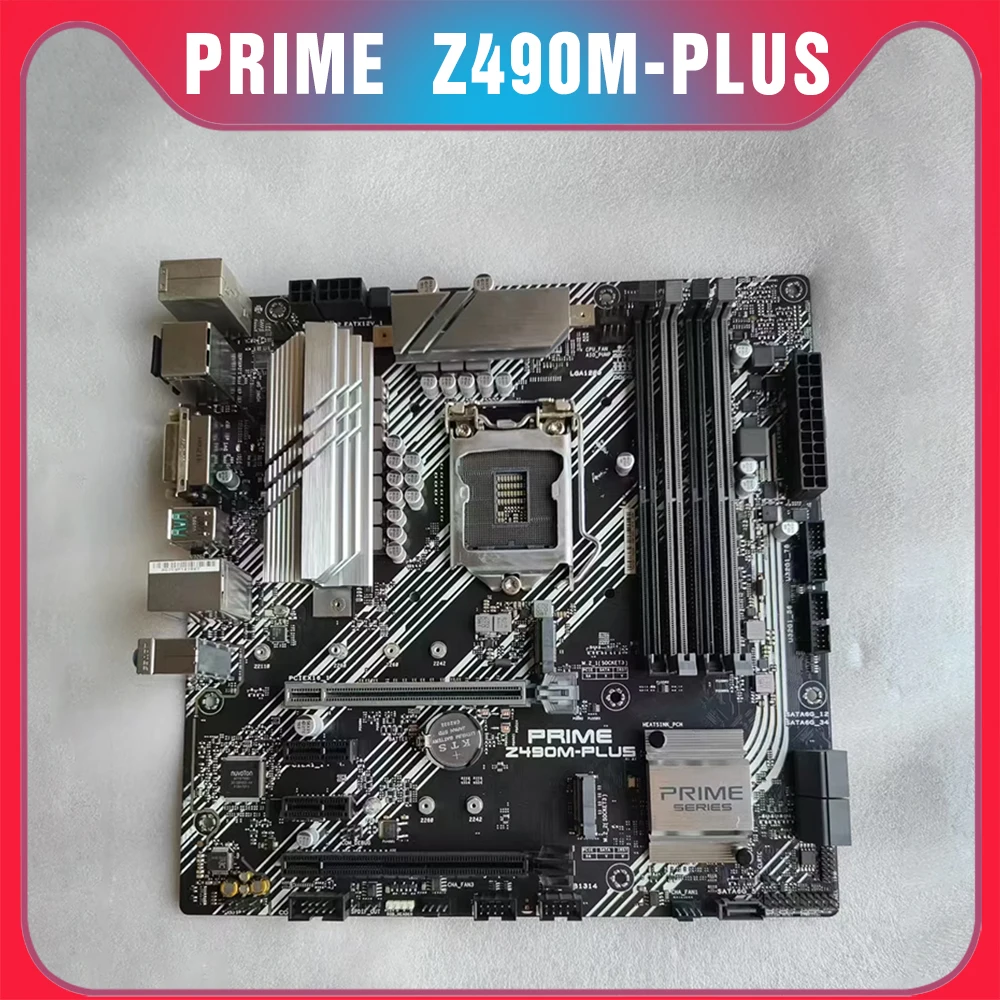 For A-s-u-s desk-top computer motherboard supports 10th generation CPU PRIME Z490M-PLUS