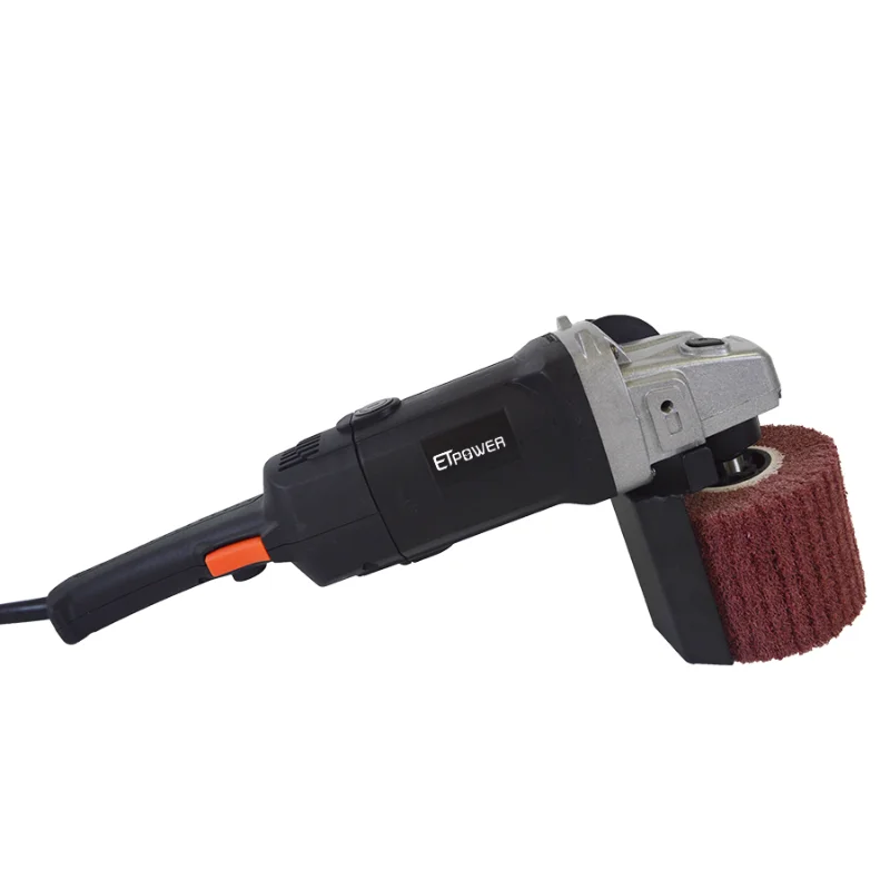 Handheld Electric Burnisher with Abrasive Wheel Sanding Roller Sander Stainless Steel Finisher Polisher