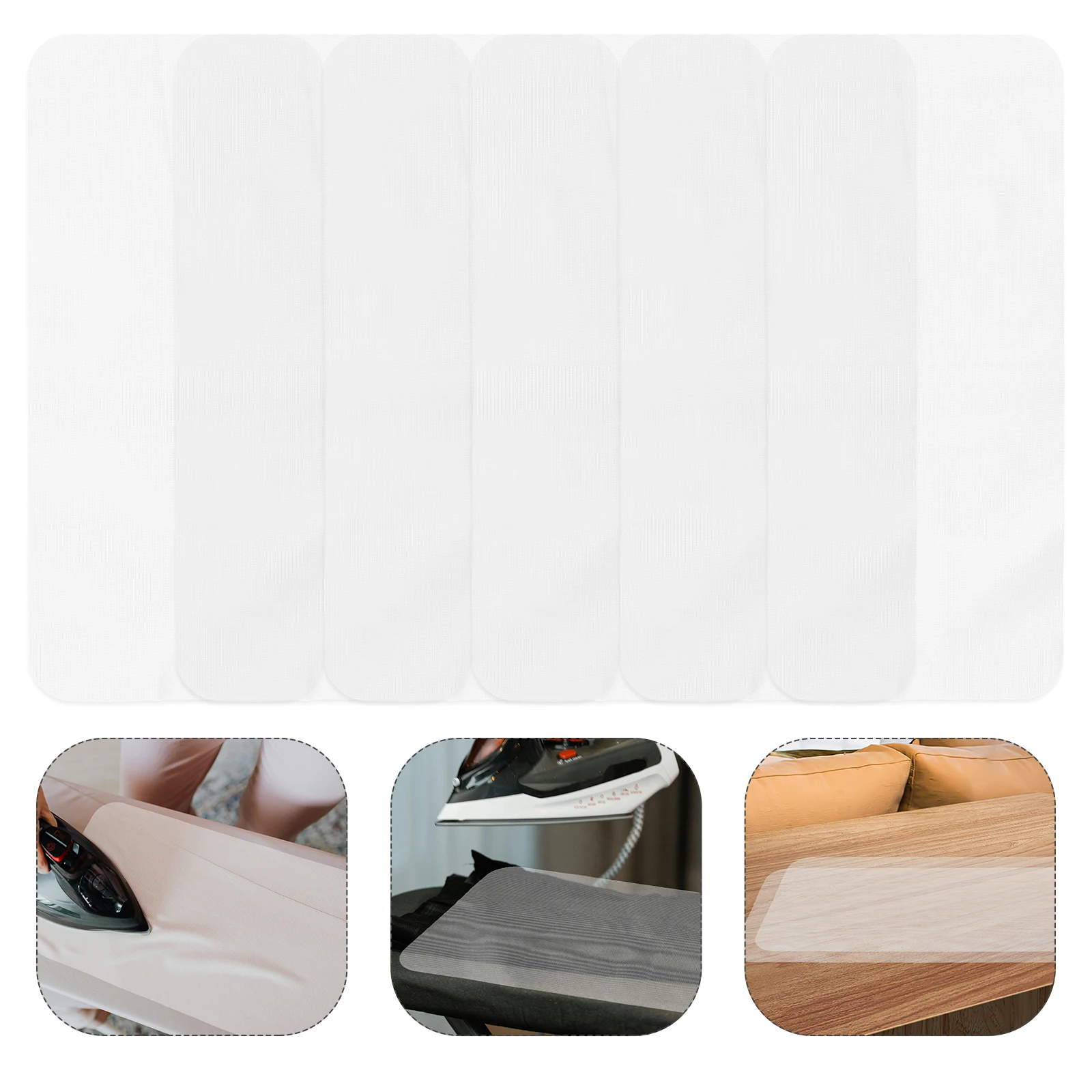 

6Pcs Heat Resistant Ironing Protector Mesh Cloth Anti-Scalding Insulation Pad for Home Travel Pressing Clothes