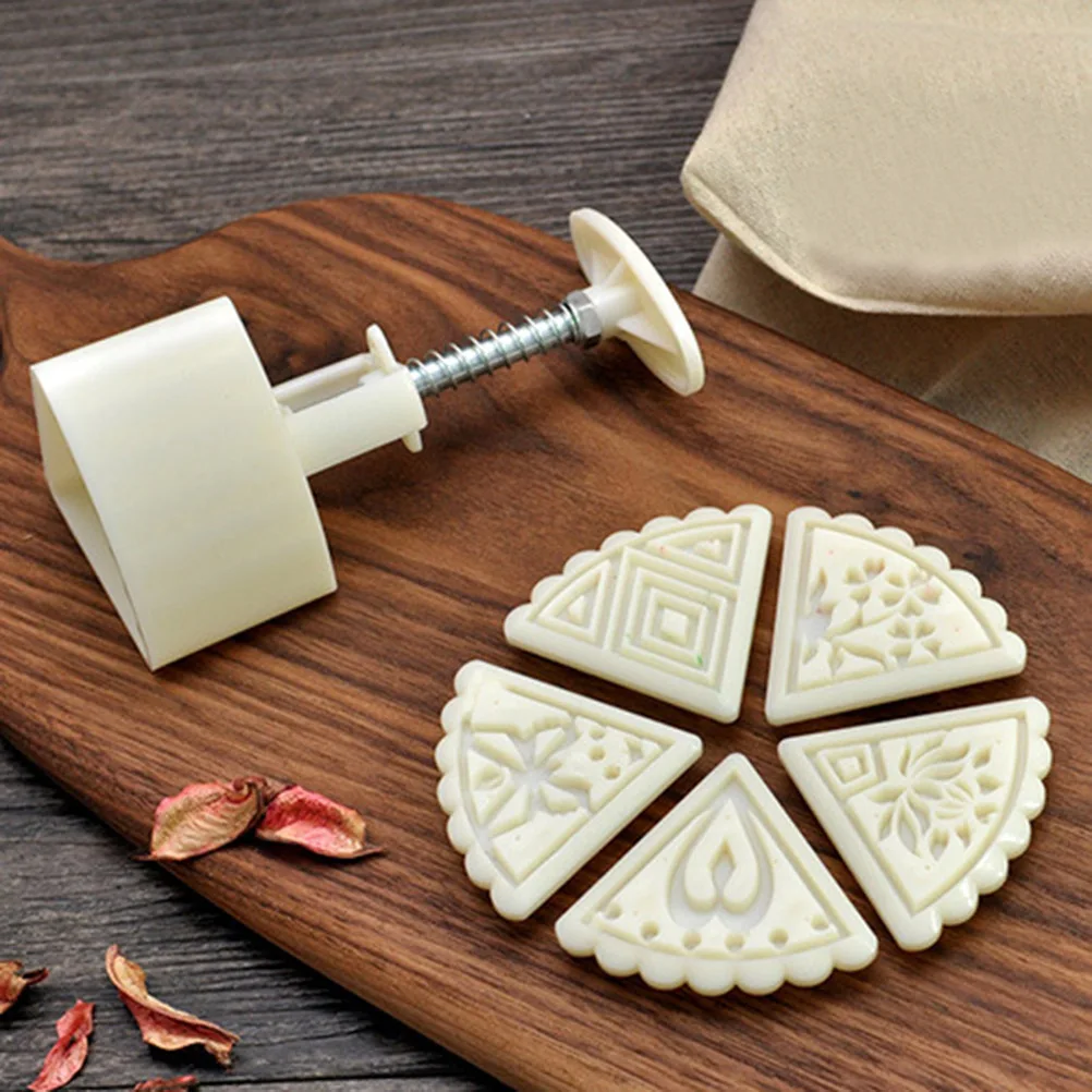 

Mooncake Mold Set Baking Stamps Cake Press Tools Lunar Festival Dessert DIY Decoration Food Grade Tool Comfort Cake Gift