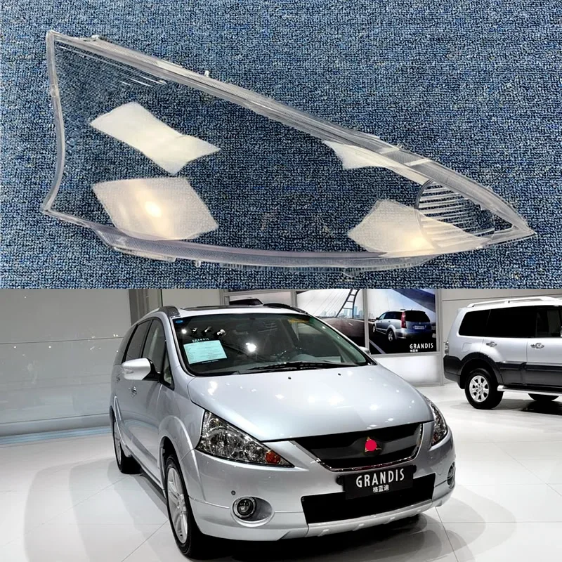 For Mitsubishi GRANDIS 2004 06 2007 2009 car accsesories headlight housing Transparent glass lampshade Headlight housing surface