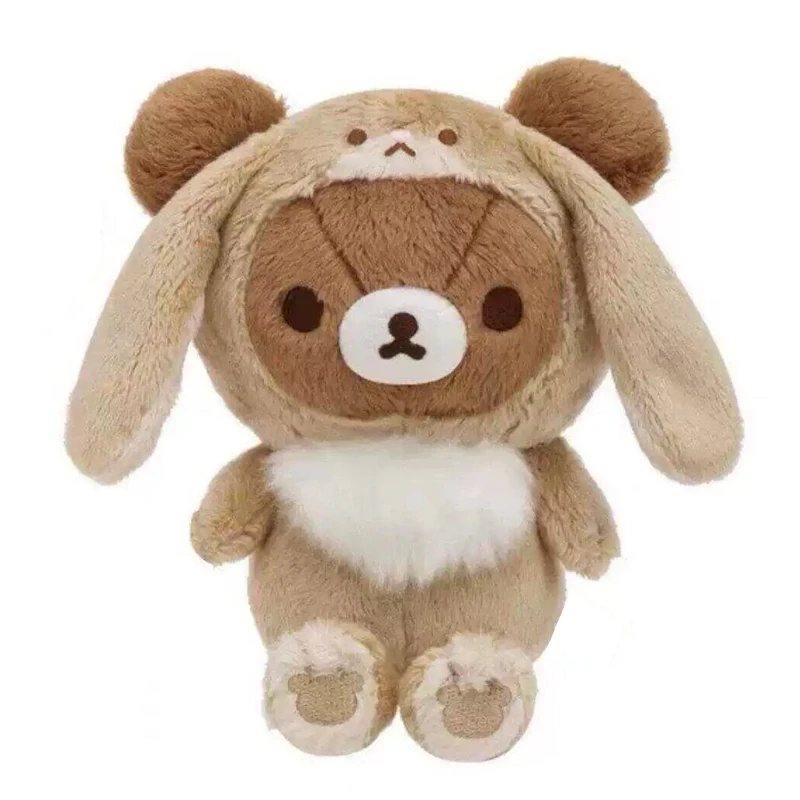 Rilakkuma Plush Toy Chairoikoguma Loppy Eared Rabbit Kawaii Bear Stuffed Animals Cute Soft Doll Baby Kids Toys for Girls Gift