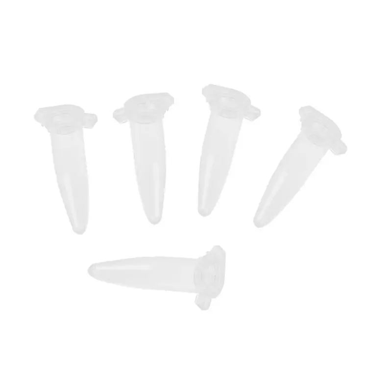 1000 Pcs Laboratory Clear White Mark Printed Plastic Centrifuge Tube 0.5ml-A62I