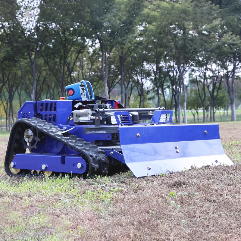 Customised CE EPA Approved All Terrain RC Grass Cutter Garden Crawler Remote Control Robot Lawn Mower with snow plow