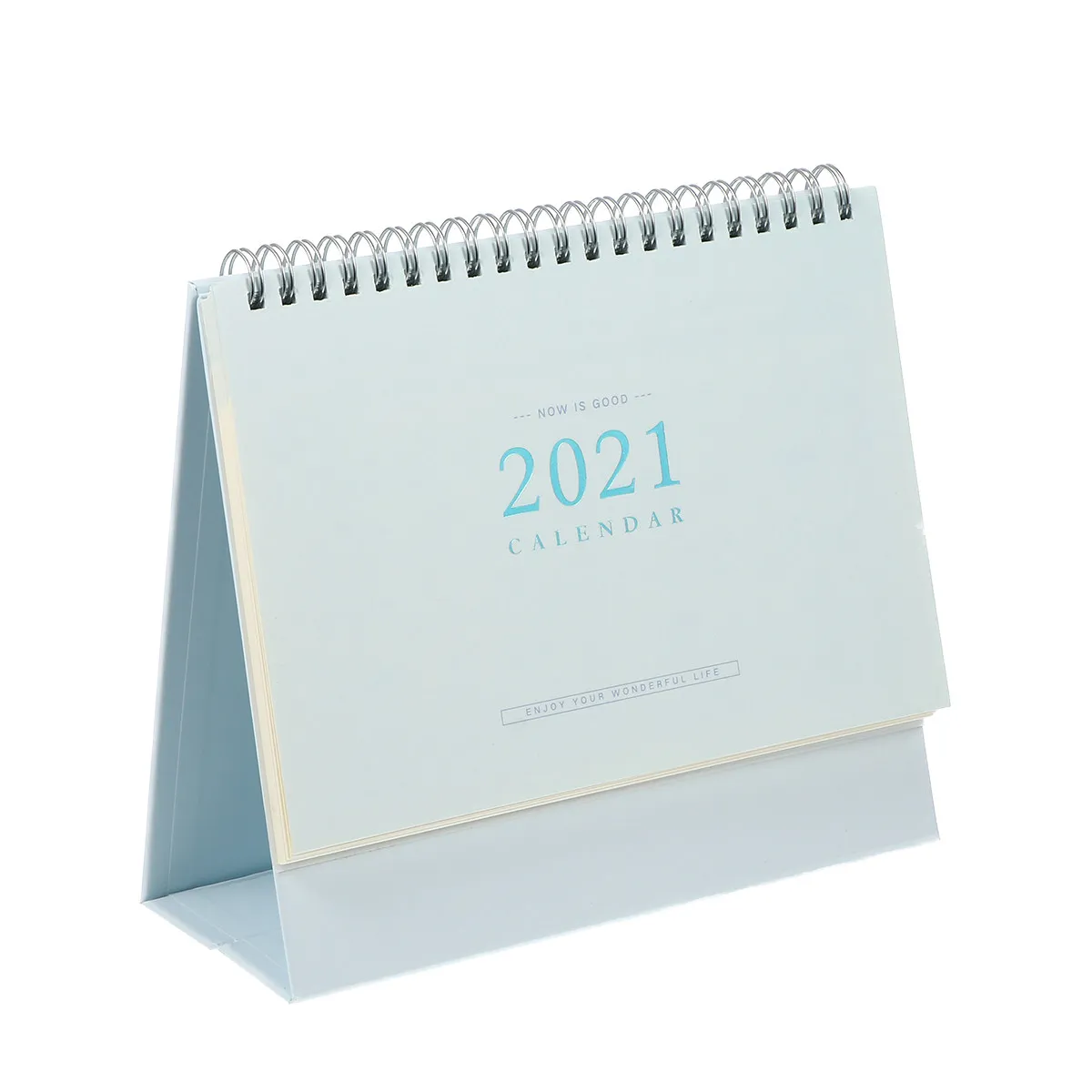 

Solid Color Desktop 2021 Calendar Premium Paper Daily Schedule Planner for Home Office Study Decor Tabletop Calendar