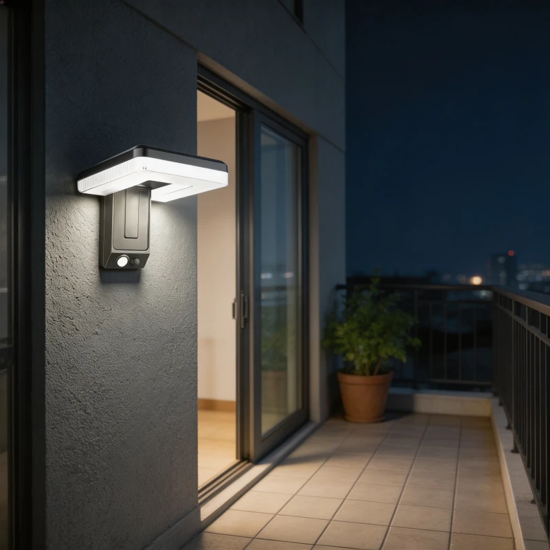 LED Solar Wall Lights 3 Pack 120 Degree Motion Sensor Foldable Spotlight Waterproof for Patio Garden Yard Lamp Waterproof IP65