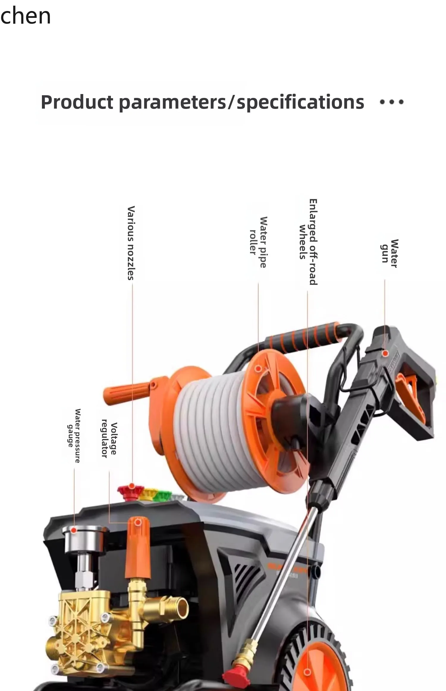 HXL Car Washer 220V High Pressure Water Pump Booster Portable Powerful Floor Washer