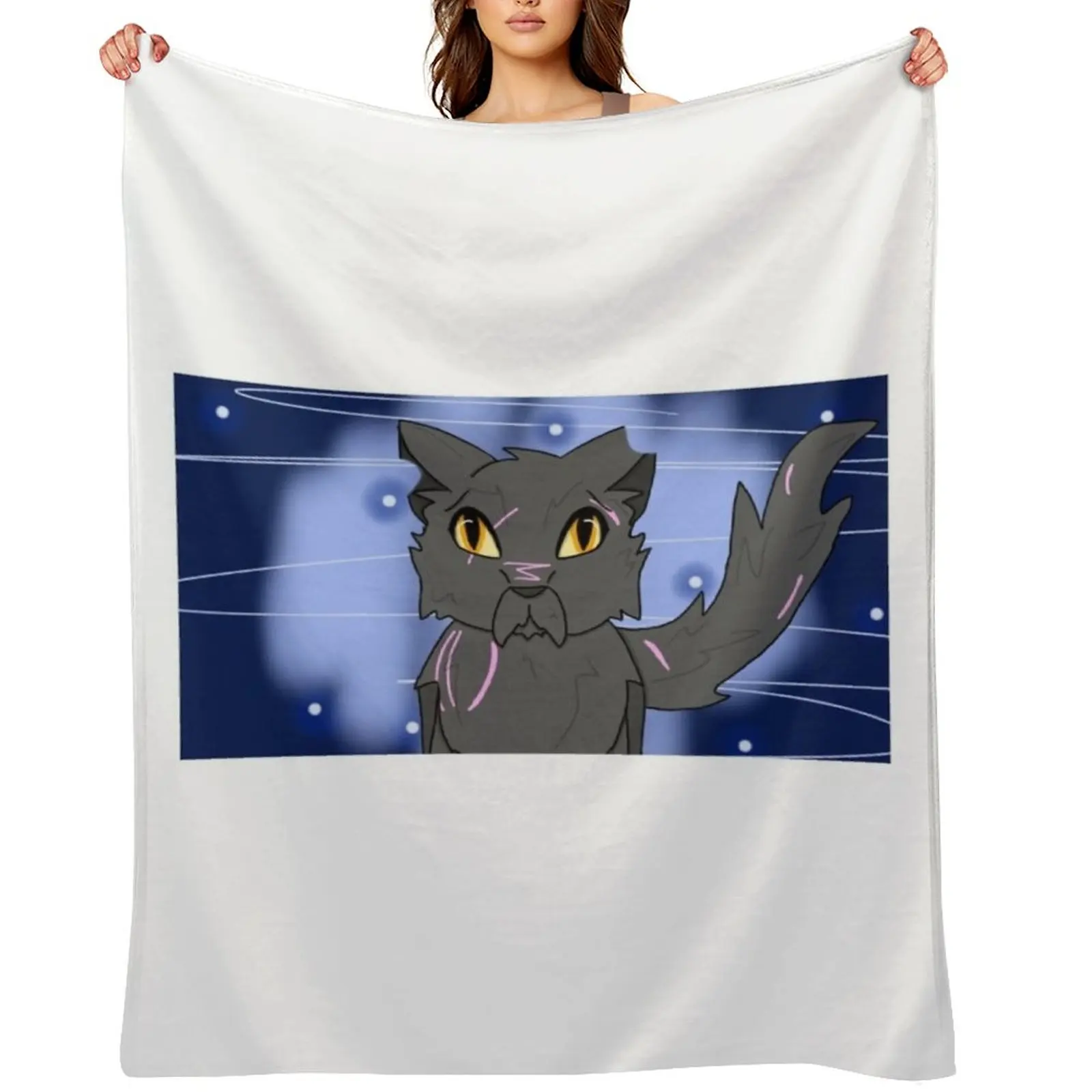 

Yellowfang StarClan Throw Blanket sofa bed Camping Decorative Throw Flannels Blankets