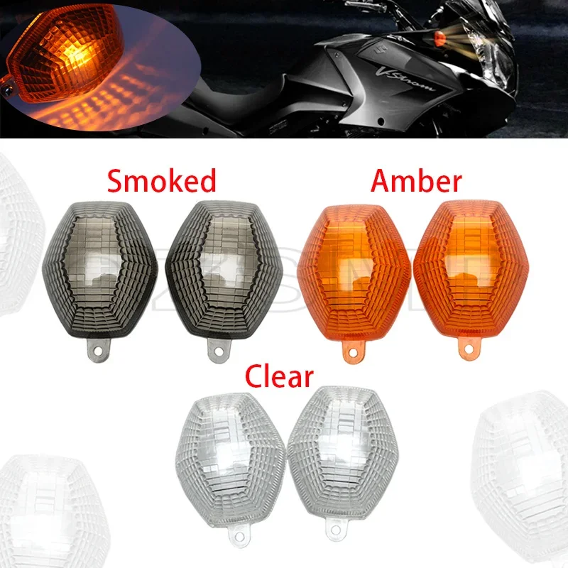 Motorcycle Turn Signal Light Lens Cover For SUZUKI DL1000 V-Strom DL650 DRZ400 S/SM SFV 650 SV 650/1000