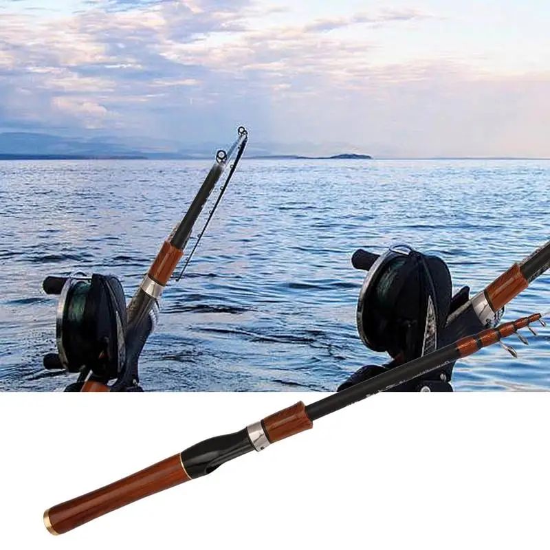 Travel Fishing Rod Telescopic Fishing Poles Folding Fishing Rod Telescopic Fishing Pole Sensitive Response For Reservoirs