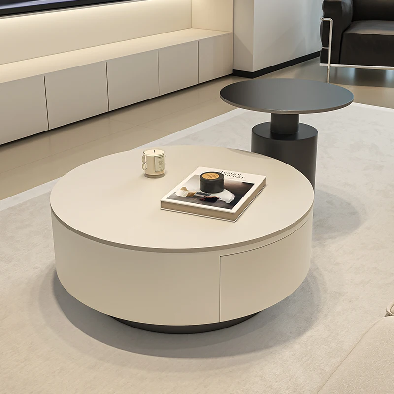 Console Coffee Table Storage Glass Low Acrylic Extra Living Room Coffee Table Decoratulive Table Basse Ronde De Salon Furniture