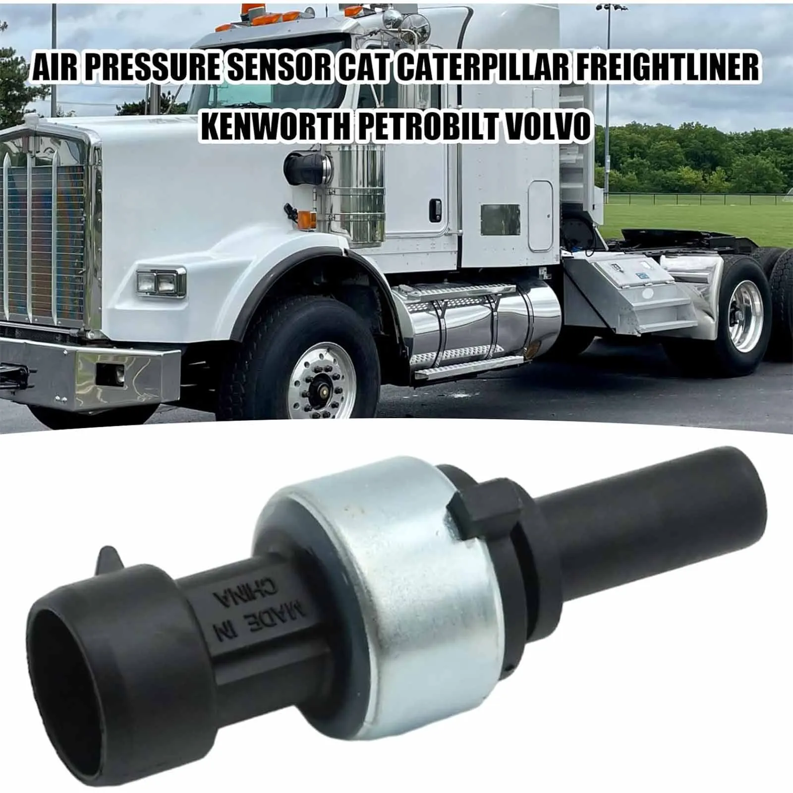 

Genuine 17109AM Q21-1041 Air Pressure Sensor 150 PSI for Peterbilt Kenworth VOLVO 021-1041