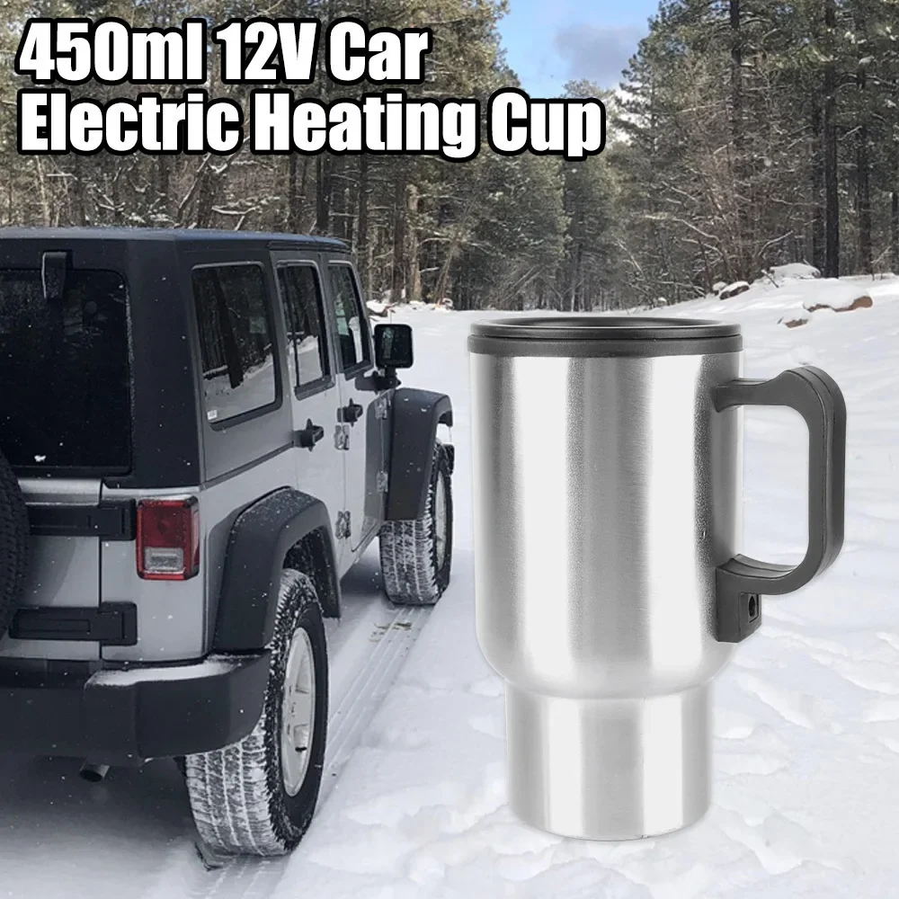 Description Picture 4 of item12V 450ml Electric Heating Car Kettle Water Coffee Milk Thermal Mug Camping Travel Kettle Vehicle Heating Bottle