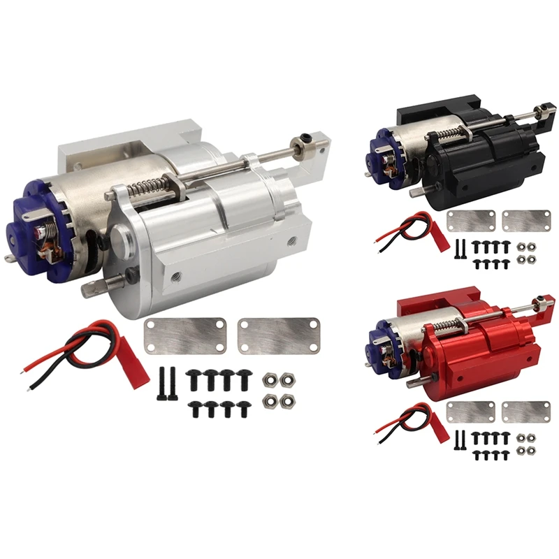 

1 Set Metal 2 Speed Transmission Gearbox For WPL C14 C24 B14 B24 MN D90 MN-90 MN98 MN99S RC Car Upgrades Silver