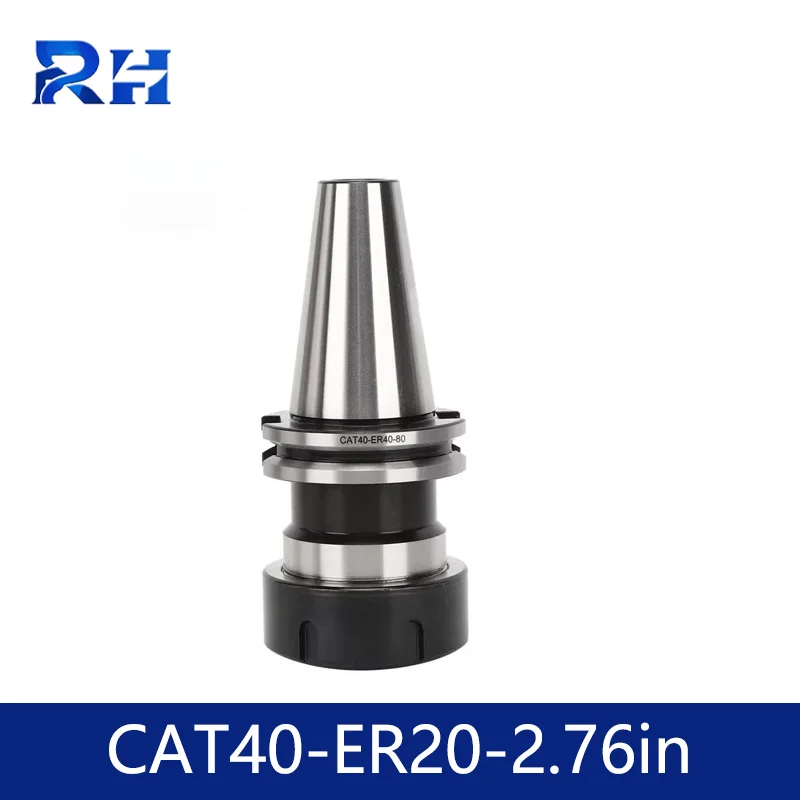 

RH CAT40 ER16/ER20/ER32 US Standard High Precision Tool Holder CNC Milling Machine Center Collet Chuck Pull Stud Handle Shank