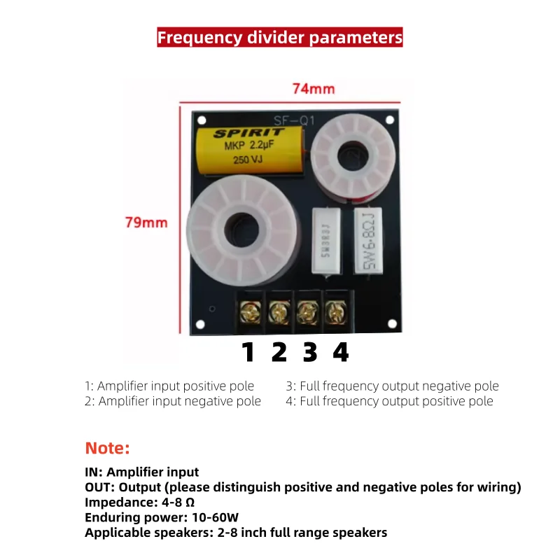 Full frequency speaker LCR notch filter Upgrade and improvement of full frequency speaker with wave blocking filter