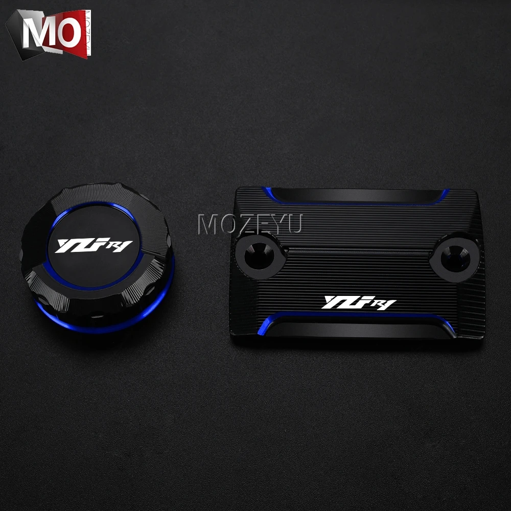 

For YAMAHA YZFR1 YZF R1 R1S R1M YZF-R1 Motorcycle Accessories Front Rear Brake Fluid Oil Tank Cover Liquid Storage Tank Cover