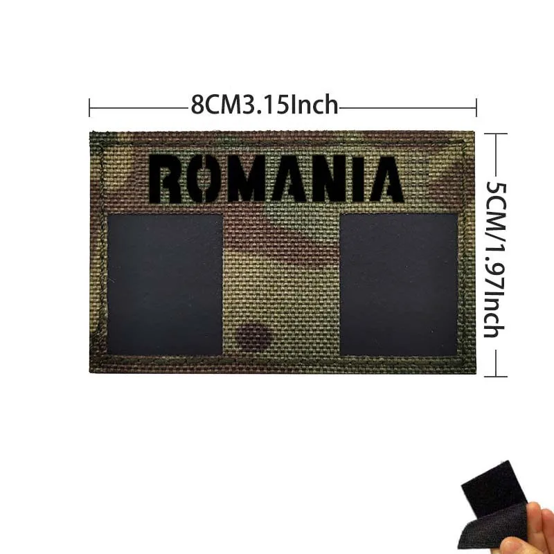 Amerikanische, französische, spanische, kanadische Flagge ir Infrarot reflektierende Tarn abzeichen Klett verschluss, militärisches taktisches Emblem der Armee