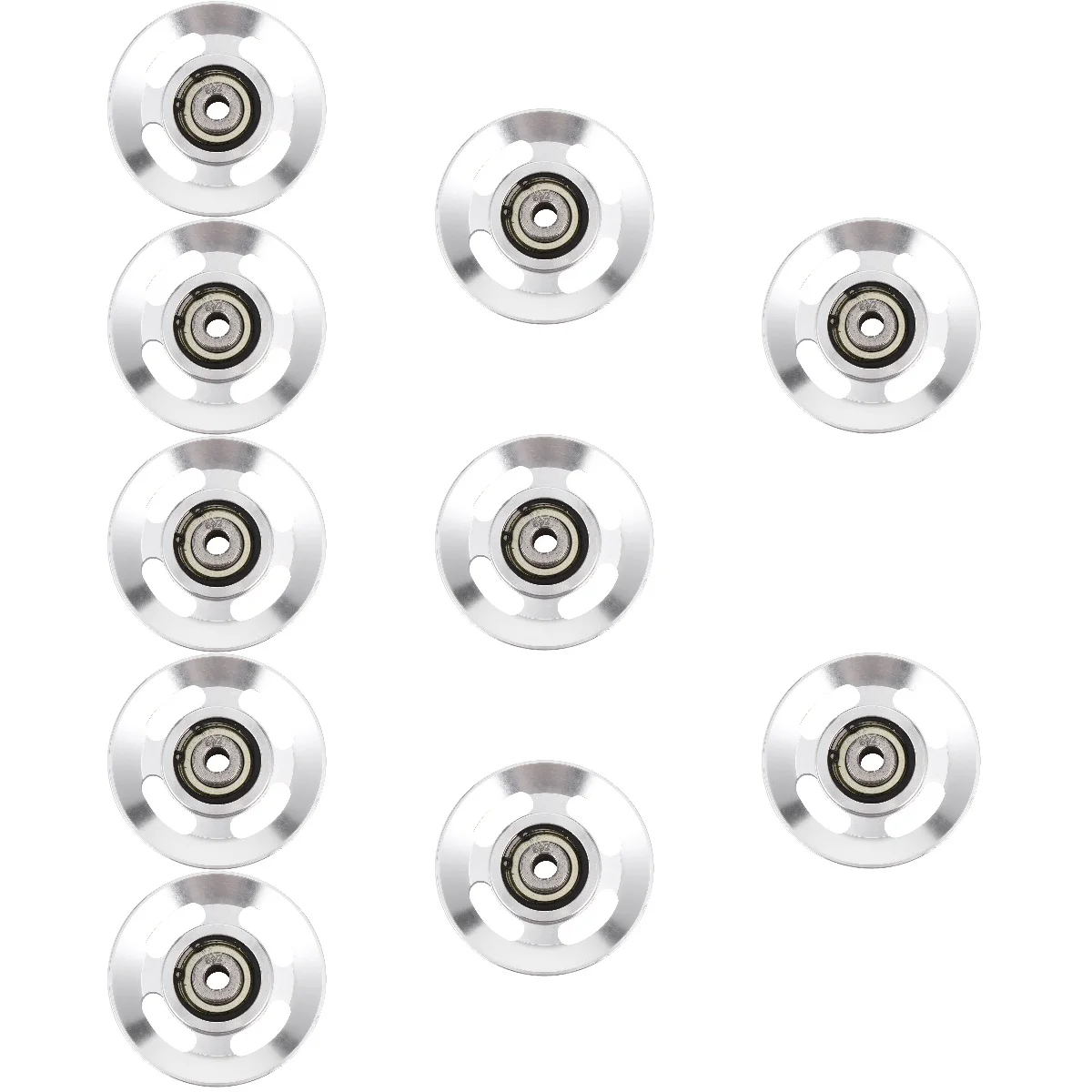 Set of 10 Aluminum Alloy Pulley Gym Wheel Fitness Tool Lift Aluminium Accessories Replacement Parts Sport