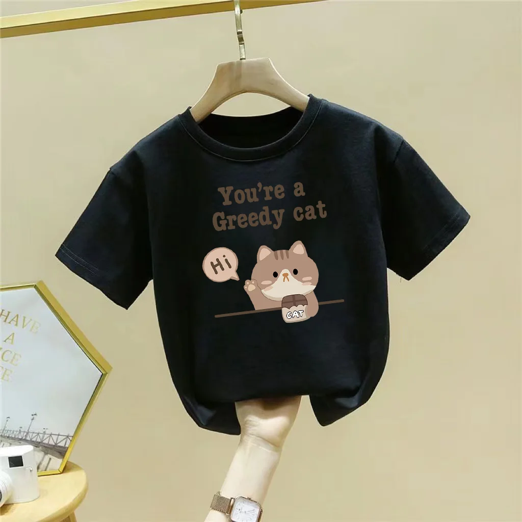 

2024 Short-sleeved T-shirt, The Latest Summer Clothing Pure Cotton 100% Cotton Foreign Fashion Men and Women and Children