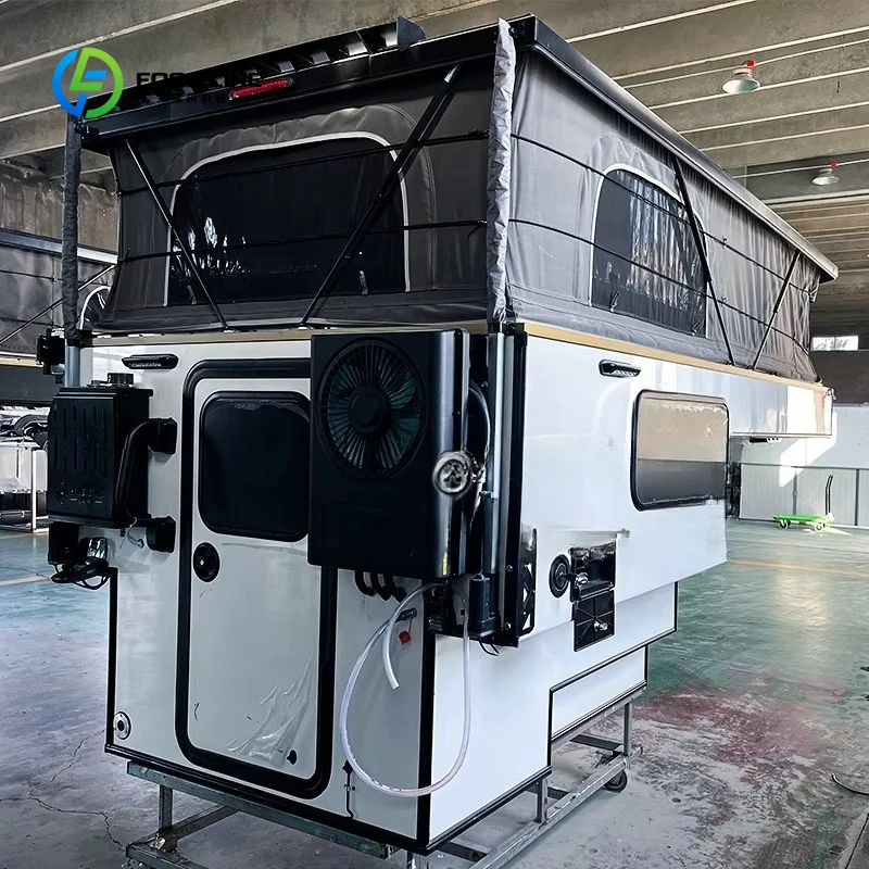 Customized RV Lightweight Pickup Pop up Camper Slide in Truck Camper 4x4 Off Road Truck Camper Cabin