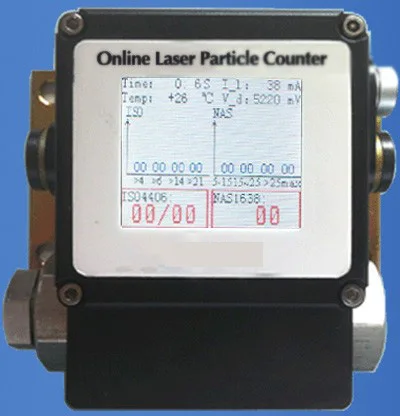 Online Laser Liquid Particle Counter Meter Particle Counter Machine for Oil ISO 4406 NAS 1638