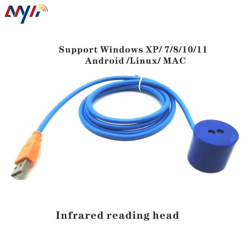 Cabeça de leitura Kwh-infravermelho, sonda iec1107, cp2102, usb para interface óptica, ir, adaptador magnético, energia sts, iec62056